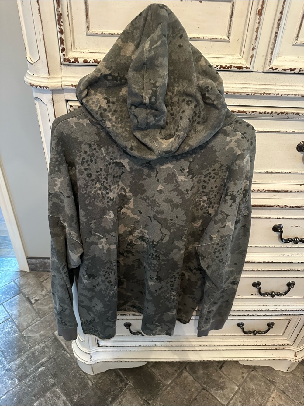 Maurices Gray Camouflage Hooded Sweatshirt